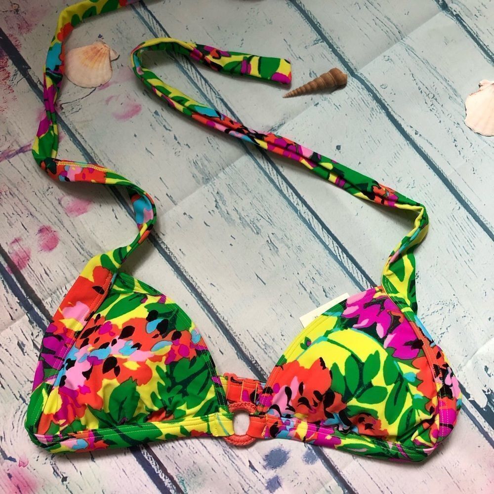 Aerie Floral Triangle Padded Bikini (NWT)
